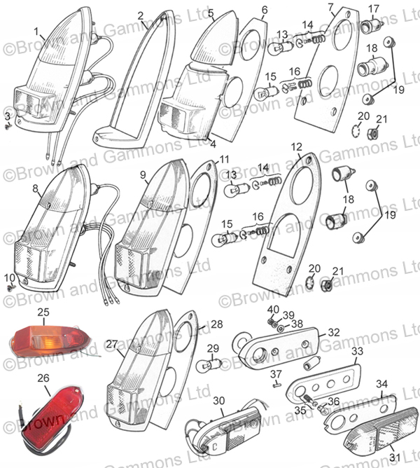 Image for Lamps - Rear Indicator Flasher Marker